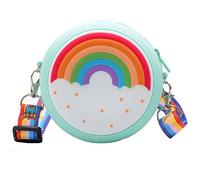 UnoSheng Zwei Taschen Damen Ordinateur portable, Mädchen, Verstellbar, Mehrfarbig, Umhängetasche für die Schule Nordlicht Taschen Damen, GN2., Taille unique