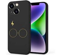 Unov Coque compatible avec iPhone 14 Plus (2022) avec design fin de protection en silicone liquide souple anti-chocs 6,7 pouces (Harry Hallows)