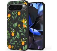 Unov Coque Compatible avec Pixel 9 Pixel 9 Pro (2024) 5G Coque de Protection en TPU Souple Absorbant Les Chocs Motif Fin en Relief (Saveurs d'agrus)