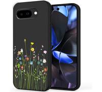 Unov Coque Compatible avec Pixel 9a (2025) 5G avec Bouquet de Fleurs et Girly - en TPU Souple - Absorption des Chocs - Fine - Motif gaufré