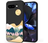 Unov Coque Compatible avec Pixel 9a (2025) 5G avec Montagnes Serria - Design Mignon - TPU Souple - Absorption des Chocs - Fine - Motif gaufré