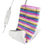 UNOWIX Coussin chauffant électrique XL pour soulager les douleurs dorsales - 12 niveaux de chaleur, 8 minuteries, option de chaleur humide, joli coussin chauffant en peluche, cadeau pour femme, homme