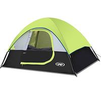UNP Tente de Camping 2 Personnes, Toile de Tente éTanche et Coupe-Vent avec Rainfly Facile à Installer - Tentes DôMe Portable pour Le Camping Et RandonnéE, 210 X 150 X 110 cm (Vert Fluo)