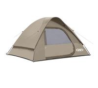 UNP Tente De Camping 4 Personnes, ImperméAble, Coupe-Vent, avec Pare-Pluie, Facile à Installer, Tente DôMe Portable pour Camping, 240 X 210 X 120 cm (Kaki)