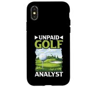 Unpaid Golf Analyst COMMENTAIRE Jeu COMPÉRIENCE Coque pour iPhone X/XS