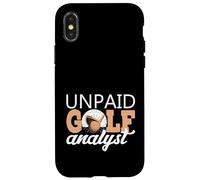 Unpaid Golf Analyst COMMENTAIRE Jeu COMPÉRIENCE - Coque pour iPhone X/XS