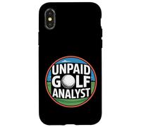 Unpaid Golf Analyst COMMENTAIRE Jeu COMPÉRIENCE |- Coque pour iPhone X/XS