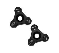 UNPGATUB Boulon de réglage du Bouton d'amortisseur Avant de Moto, 48mm, Compatible avec FC TC FE Te/EXC EXCF XC XCF XCW SX SXF 1998 - 2019 Beau et Durable sans déformation(Black)