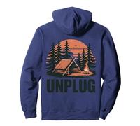 Unplug Bushcraft Camping Outdoor Nature Aventure Sweat à Capuche