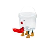 Unplugged Waterer For Dogs & Cats - Distributeur de 3L/8L/10L Grande Capacité, Design Portable Anti-Déversement PP Transparent de Grade de Qualité Alimentaire + Bol Rouge, Maison/Bureau/Ado/Patio