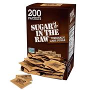 Unrefined Sugar Made From Sugar Cane, 200 Packets/Box, Sold as 1 Box