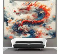 UNRXJZLVM Couverture murale avec impression dragon 3D - Décoration d'intérieur - Poster mural - Tapisserie murale à suspendre - Polyester doux pour chambre à coucher - Couverture de plage - Dortoir