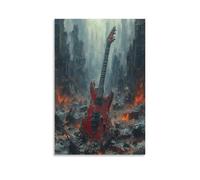 UNRXJZLVM Guitaree Impressions Sur Portrait Peintures Sur Toile Affiches Et Impressions Art Mural Image Pour Salon DécoSourision De La Maison 20x30inch(50x75cm)