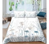 UNRXJZLVM Housse de Couette 3D Imprimée Fleurs Microfibre Parure de Lit Douce Respirante Décoration Chambre Couvre-lit Floral Adulte Jeune Super King（260x220cm）