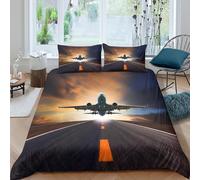 UNRXJZLVM Parure Housse 3D Avion Microfibre Moderne Chambre Ado