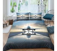 UNRXJZLVM Parure Housse Avion 3D Microfibre Chambre Moderne Jeune Cadeau