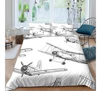 UNRXJZLVM Parure Housse Avion 3D Microfibre Moderne Jeunesse