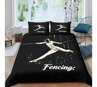 UNRXJZLVM Parure Housse Escrime 3D Microfibre Sport Moderne