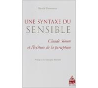 Uns syntaxe de sensible phrase de claude simon