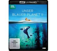 UNSER BLAUER PLANET II (ULTRA HD BD) - KOMPLETTE SERIE 3 BLU-RAY NEUF