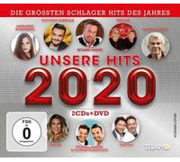 UNSERE HITS 2020 2 CD+DVD NEUF