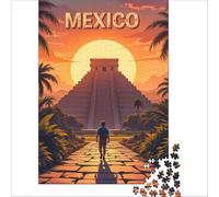 Unset at The Pyramid Puzzle 1000 pièces pour Adultes | puzzle avec un design de phare pour les fans de bord de mer une jolie image à compléter le w nd à la maison50x75cm