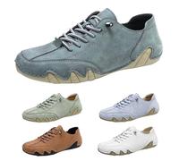 Unsex Chaussures de marche pieds nus pour homme et femme, chaussures de trekking ergonomiques, en cuir, imperméables et soulageant la douleur, chaussures de marche antidérapantes Zero-Drop, bleu ciel
