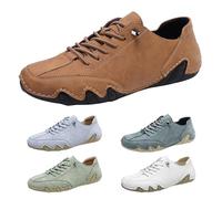 Unsex Chaussures de marche pieds nus pour homme et femme, chaussures de trekking ergonomiques, en cuir, imperméables et soulageant la douleur, chaussures de marche antidérapantes Zero-Drop, marron, 49