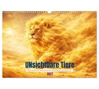 UNsichtbare Tiere - Eine poetische Sammlung aus Licht, Nebel und Fantasie (Wandkalender 2027 DIN A3 quer), CALVENDO Monatskalender: Zwischen Licht, ... Tiere auf poetische Weise Gestalt annehmen.