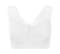 UnsichtBra Bustier en dentelle pour femme sans armatures | Bustiers de bien-être avec dentelle fine | Soutien-gorge doux sans armatures | Soutien-gorge d'allaitement pour dormir, L
