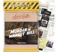 Unsolved murder mystery game - Cold Case Files Investigation - CRYPTIC KILLERS - Detective Evidence & Crime File - Individus, rendez-vous et jeux de fête - « Murder in Market Hill »