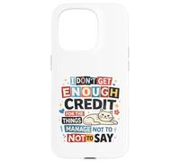 Unspoken Words Citation Humoristique Chat Sarcastique Coque pour iPhone 15 Pro
