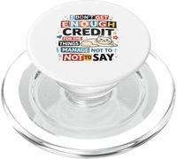 Unspoken Words Citation Humoristique Chat Sarcastique PopSockets PopGrip pour MagSafe