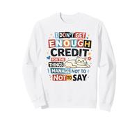 Unspoken Words Citation Humoristique Chat Sarcastique Sweatshirt