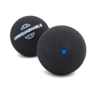 Unsquashable Balles de squash (paquet de 2)-Noir (Point Bleu)