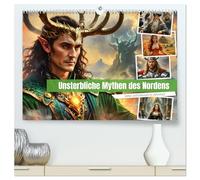 Unsterbliche Mythen des Nordens (hochwertiger Premium Wandkalender 2026 DIN A2 quer), Kunstdruck in Hochglanz: Entdecken Sie die zeitlose Schönheit ... Macht der nordischen Götter und Göttinnen