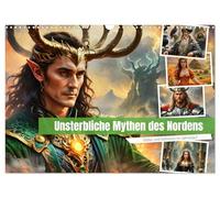 Unsterbliche Mythen des Nordens (Wandkalender 2026 DIN A3 quer), CALVENDO Monatskalender: Entdecken Sie die zeitlose Schönheit und unsterbliche Macht der nordischen Götter und Göttinnen