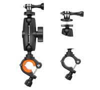 UNSTINCER Support Camera Action pour Gopro Insta360 DJI, pour 8-35 mm Tube | 360° Rotatif Caméra Fixation avec 1/4"Filetage, Moto Velo Vtt Bike Scooter Guidon Trepied Rétroviseur Tige de Selle Cam Mount