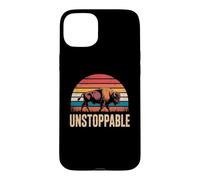 Unstoppable Buffalo Bison Outdoor Vintage Graphic Coque pour iPhone 15 Plus
