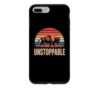 Unstoppable Buffalo Bison Outdoor Vintage Graphic Coque pour iPhone 7 Plus/8 Plus