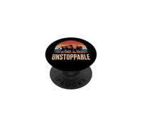 Unstoppable Buffalo Bison Outdoor Vintage Graphic PopSockets PopGrip Adhésif