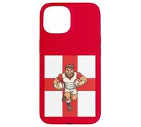Unstoppable Charge Cartoon Rugby Power Run Coque pour iPhone 15