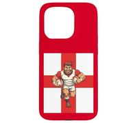 Unstoppable Charge Cartoon Rugby Power Run Coque pour iPhone 15 Pro