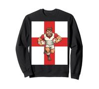 Unstoppable Charge Cartoon Rugby Power Run Sweatshirt