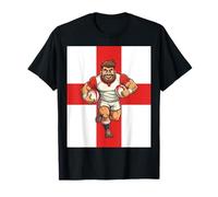 Unstoppable Charge Cartoon Rugby Power Run T-Shirt