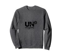 Unstoppable: Design d'équipement de Motivation pour Les gagnants Sweatshirt, Unisexe pour Adultes, Chiné Foncé, L