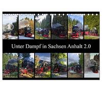 Unter Dampf in Sachsen Anhalt 2.0 (Tischkalender 2026 DIN A5 quer), CALVENDO Monatskalender: Schmalspurbahnen für große und kleine Leute in Sachsen Anhalt