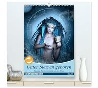 Unter Sternen geboren - Fantasy Tierkreis im Zeichen der Frau (hochwertiger Premium Wandkalender 2026 DIN A2 hoch), Kunstdruck in Hochglanz: Die ... Art neu interpretiert von Britta Glodde