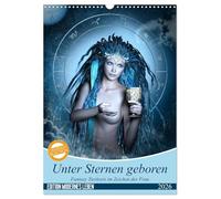Unter Sternen geboren - Fantasy Tierkreis im Zeichen der Frau (Wandkalender 2026 DIN A3 hoch), CALVENDO Monatskalender: Die magische Verbindung von ... Art neu interpretiert von Britta Glodde
