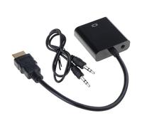 UNTERING Adaptateur convertisseur VGA mâle vers femelle pour ordinateur portable projecteur prend en charge 1920 x 1080p ordinateur portable accessoire de PC de bureau